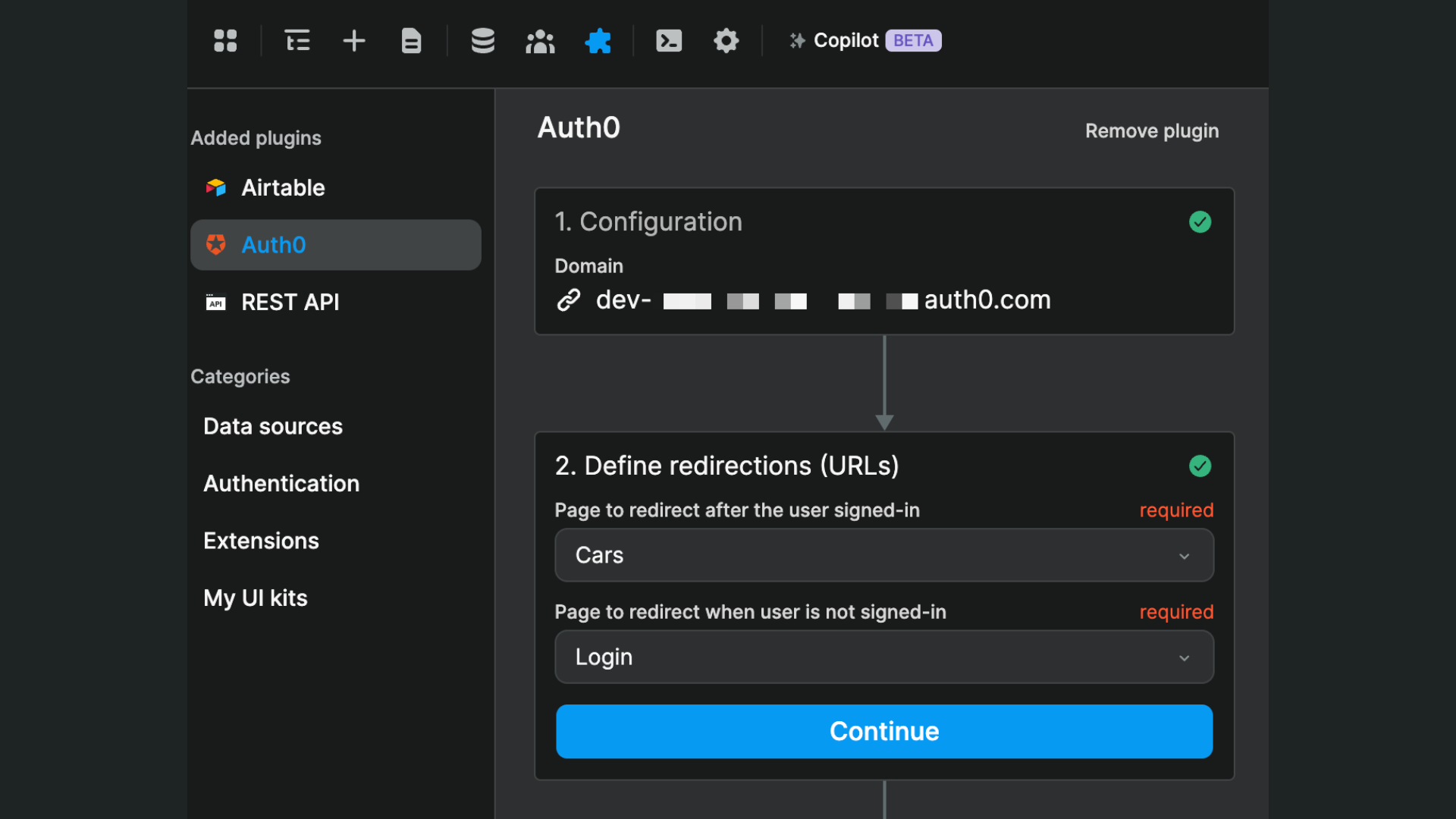 User redirections for Auth0 auth