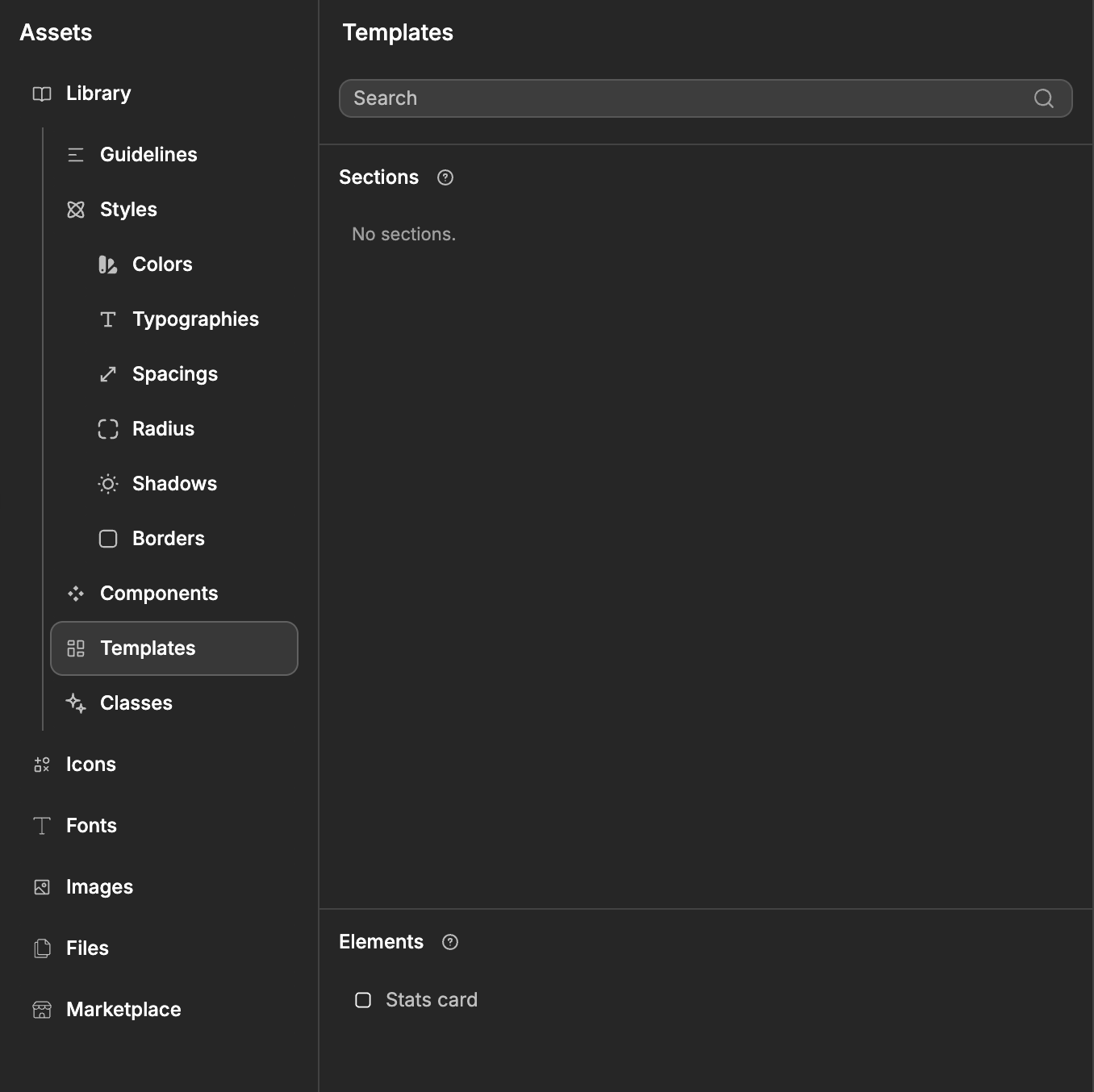 Library templates
