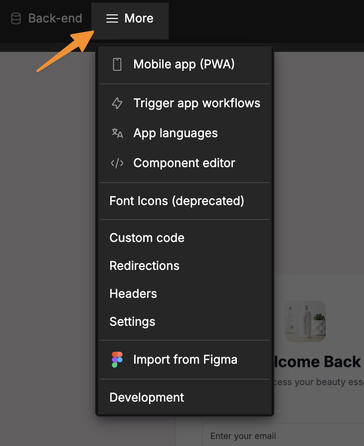 App Settings