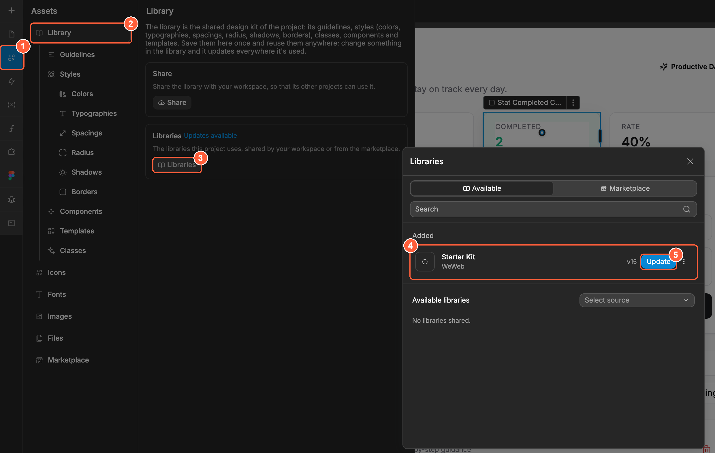 Publish changes made to a shared library