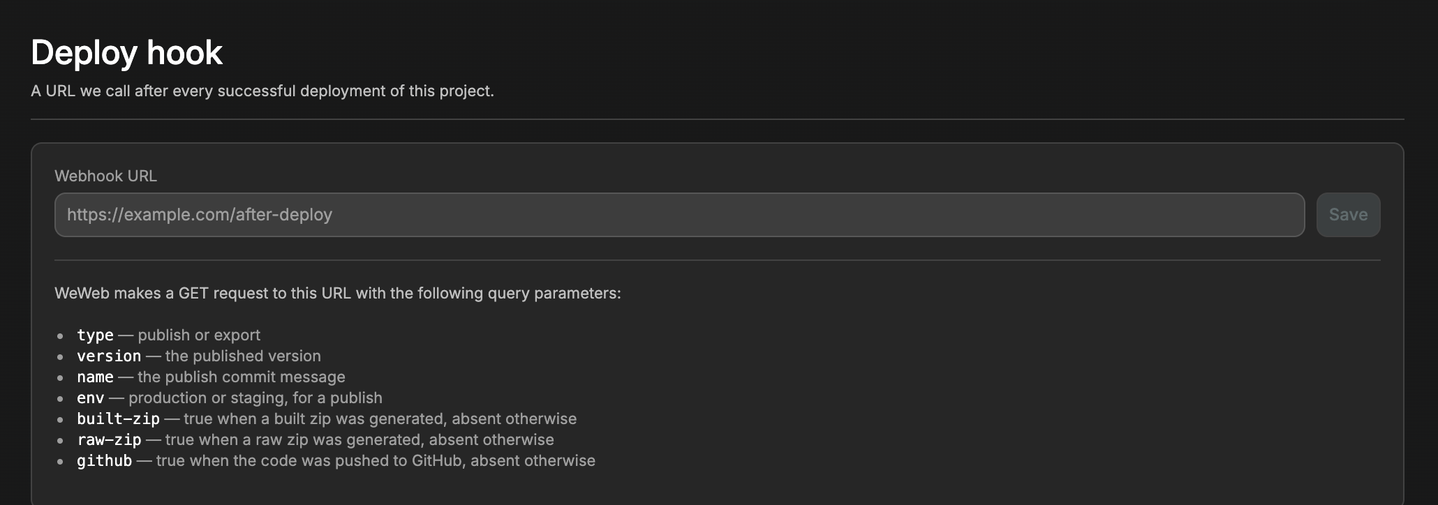 Configuring hook