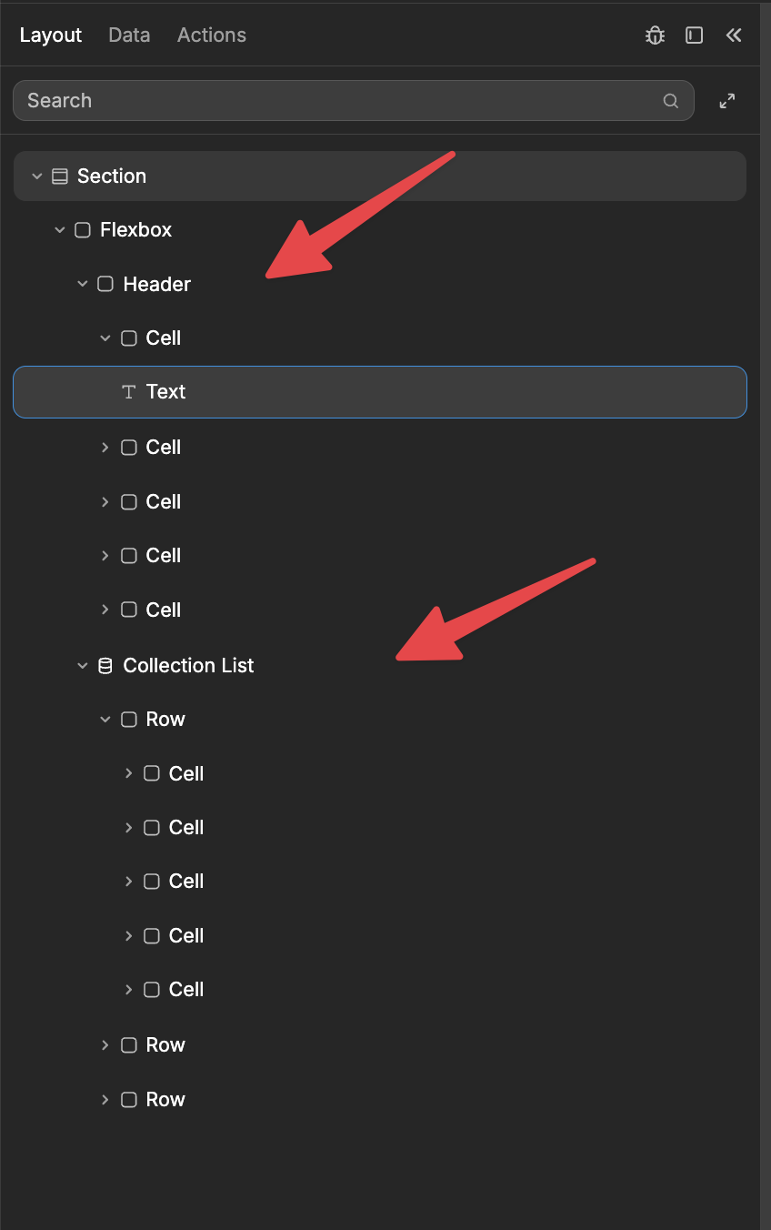 adding table