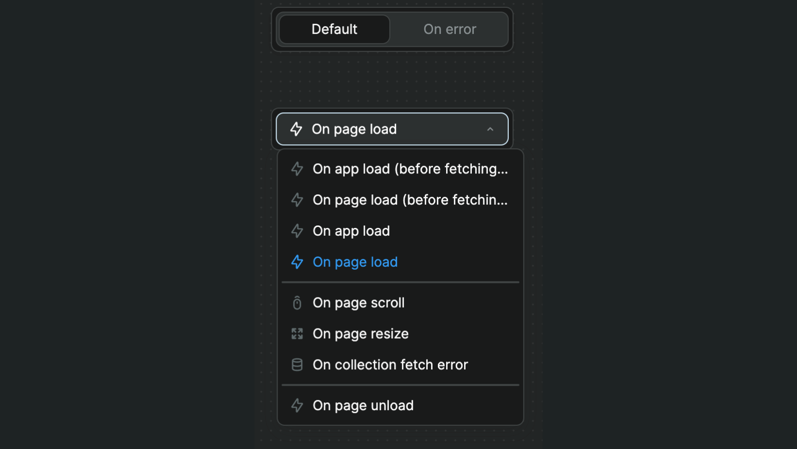 Page workflow